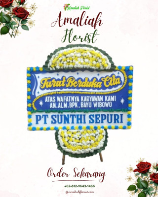 Papan Bunga Duka di Makasari