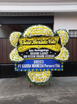 Papan Bunga Duka di Makasari