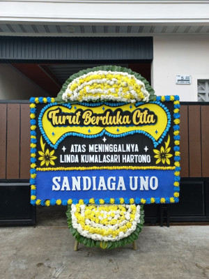 Papan Bunga Duka di Makasari